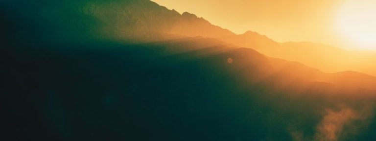 Peaceful mountain landscape in Los Angeles symbolizing nervous system healing after trauma