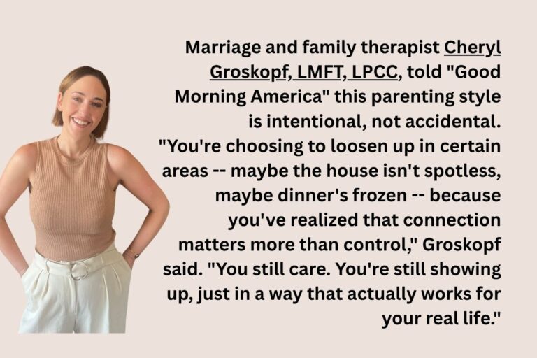 Cheryl Groskopf, anxiety and trauma therapist, quoted by Good Morning America discussing Type C Parenting trends on TikTok